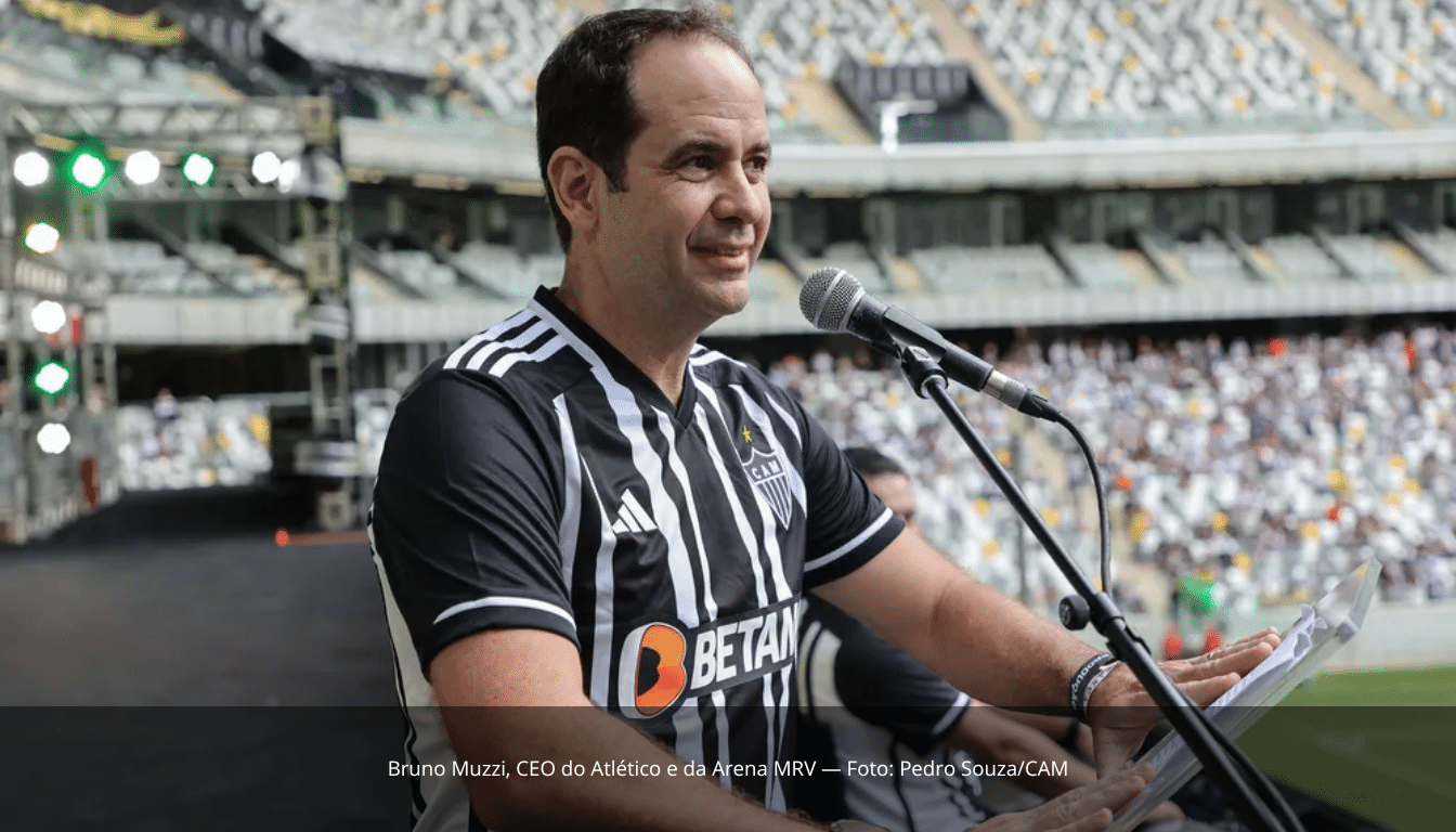 Atlético-MG anuncia saída de Bruno Muzzi do cargo de CEO da SAF