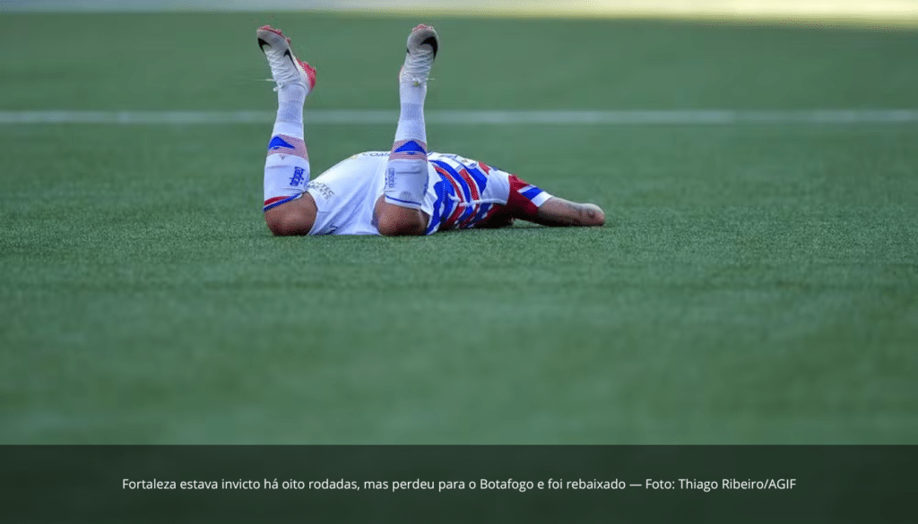 Fortaleza estava invicto há oito rodadas, mas perdeu para o Botafogo e foi rebaixado