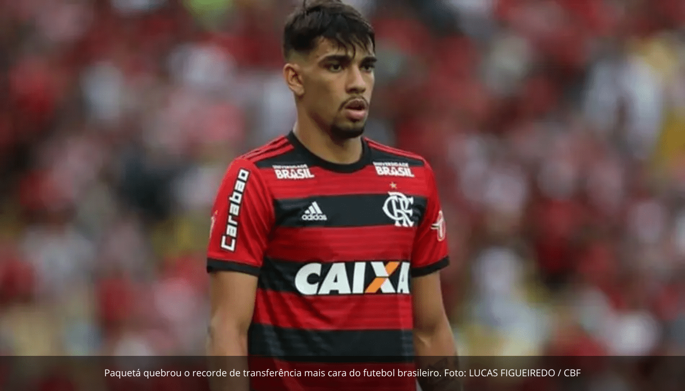 Lucas Paquetá se torna a contratação mais cara da história do futebol brasileiro