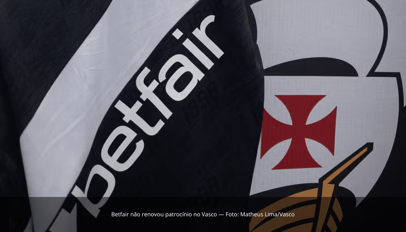 Vasco busca novo patrocinador máster após não renovação da Betfair