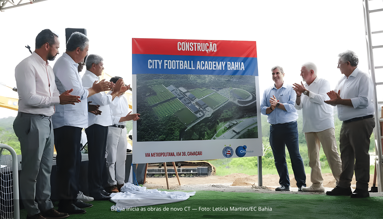 Bahia inicia construção do City Football Academy com investimento de R$ 300 milhões