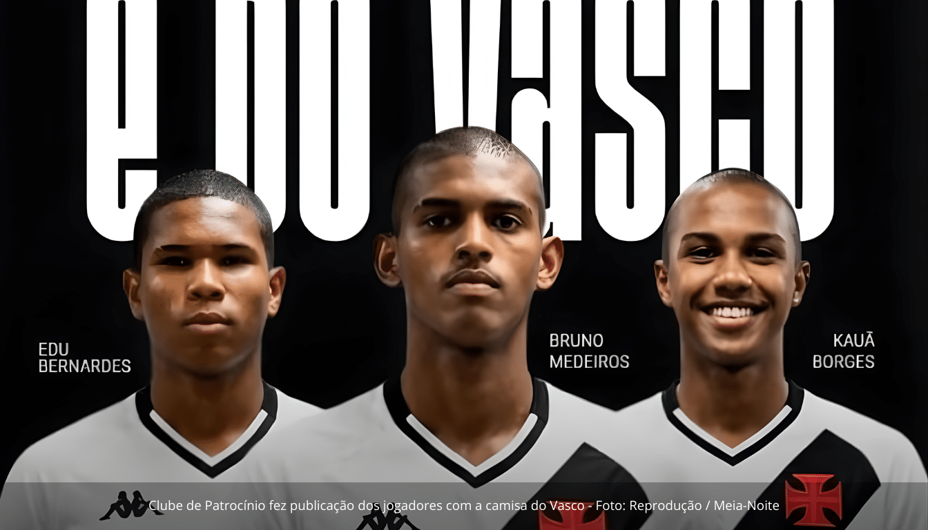 Meia-Noite SAF oficializa ida de três destaques da Copinha para o Vasco da Gama