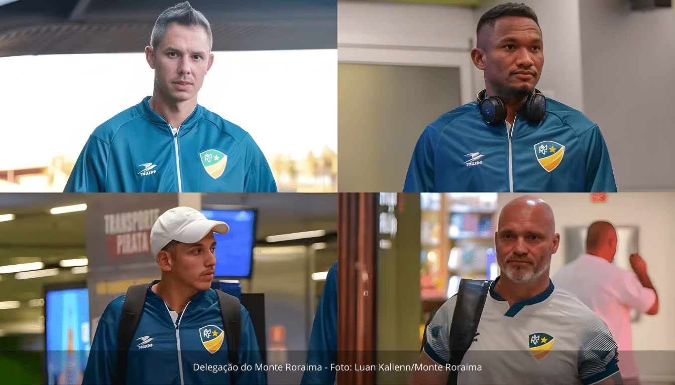 Monte Roraima SAF chegou a Brasília com delegação de 20 jogadores para estreia histórica na Copa do Brasil