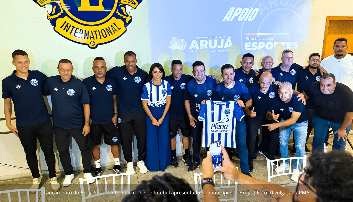 Arujá lança clube profissional em modelo SAF e aposta no futebol como motor social e econômico