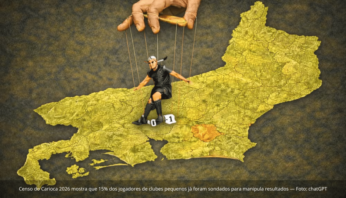 Censo aponta que quase 15% dos atletas dos “pequenos” do Carioca já foram sondados para manipulação; TJD e Polícia Civil apuram alerta de apostas