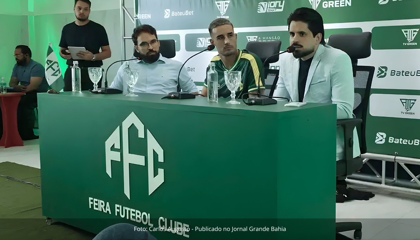 Feira FC nasce com plano agressivo: investimento de até R$ 20 milhões, meta de acesso em 2026 e base a partir de 2027