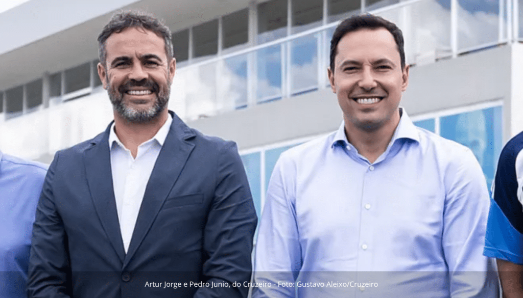 Artur Jorge e Pedro Junio, do Cruzeiro