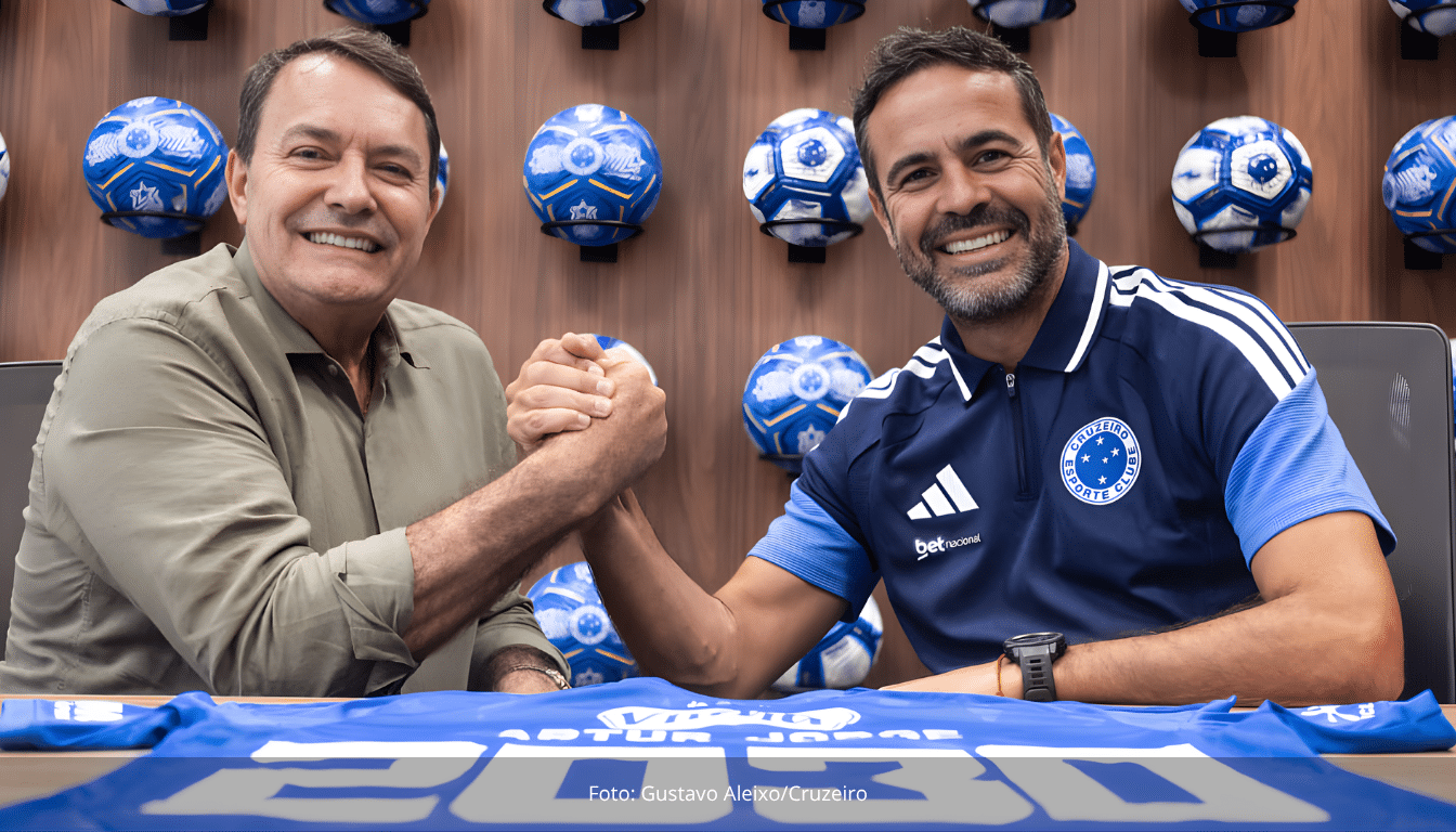 Cruzeiro renova com Artur Jorge até 2030 após apenas 23 dias e quatro jogos à frente do time
