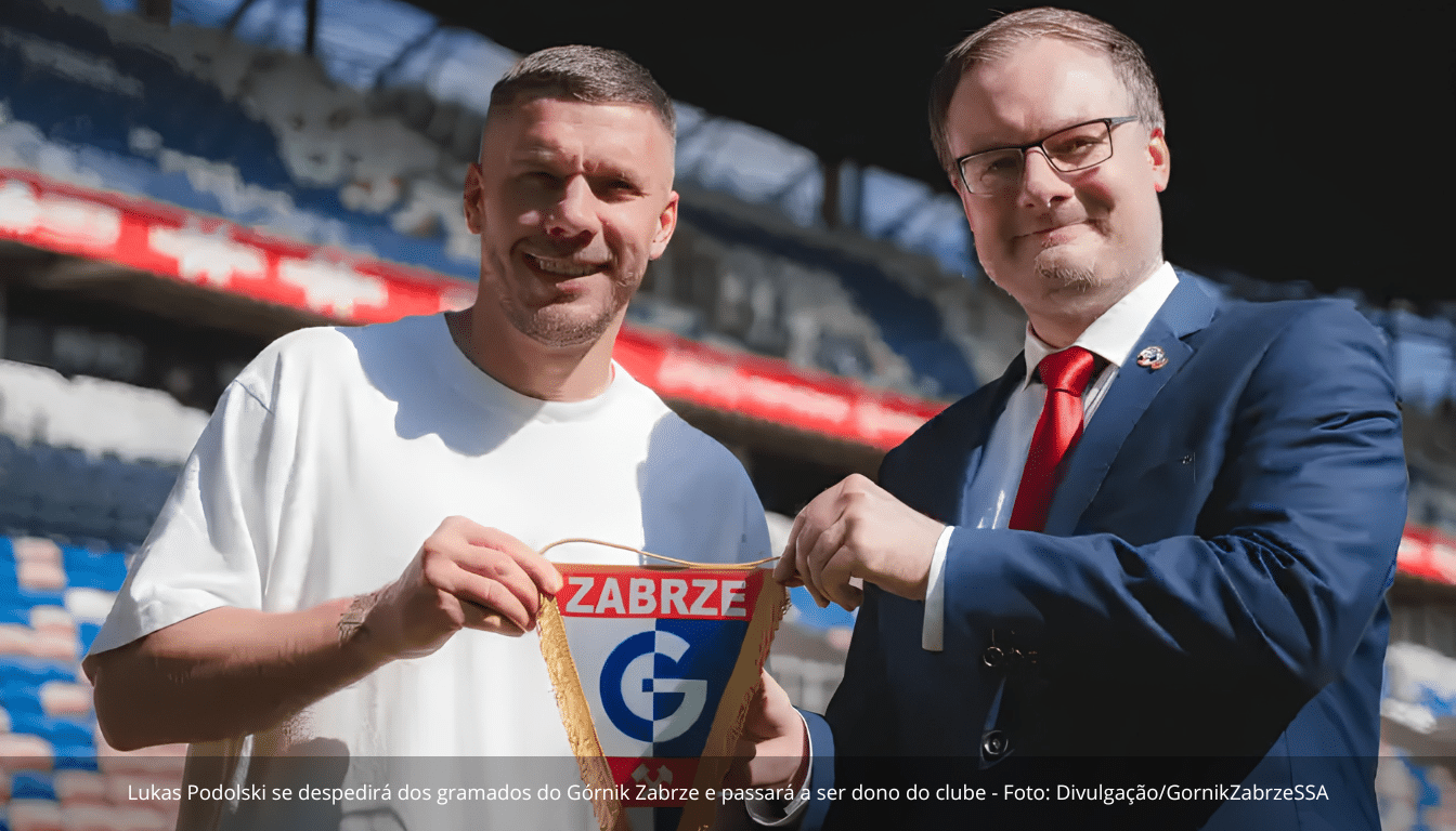 Lukas Podolski anuncia aposentadoria aos 40 anos e assume o controle do Górnik Zabrze