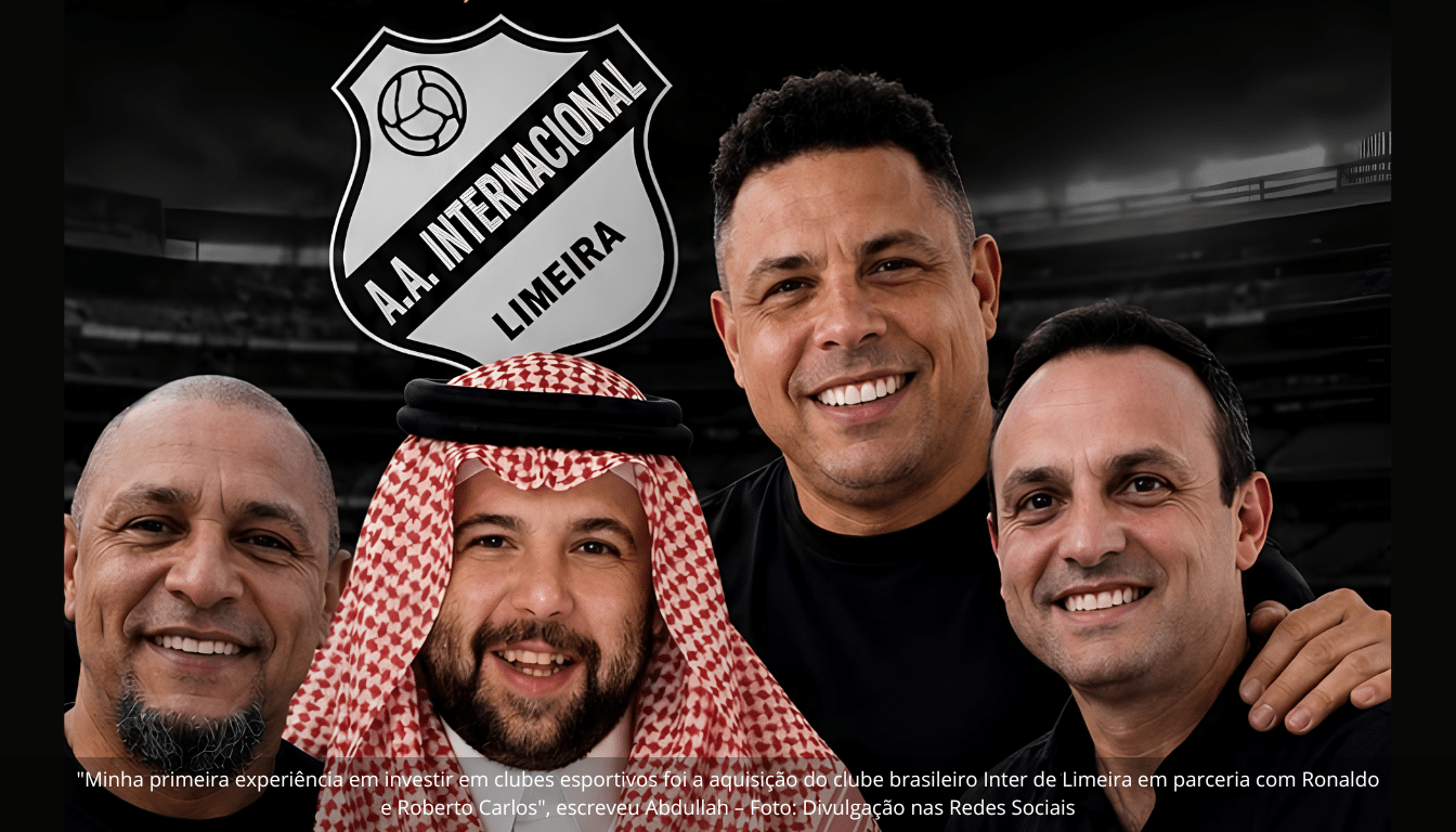 Príncipe saudita oficializa compra da SAF da Inter de Limeira em parceria com Ronaldo e Roberto Carlos
