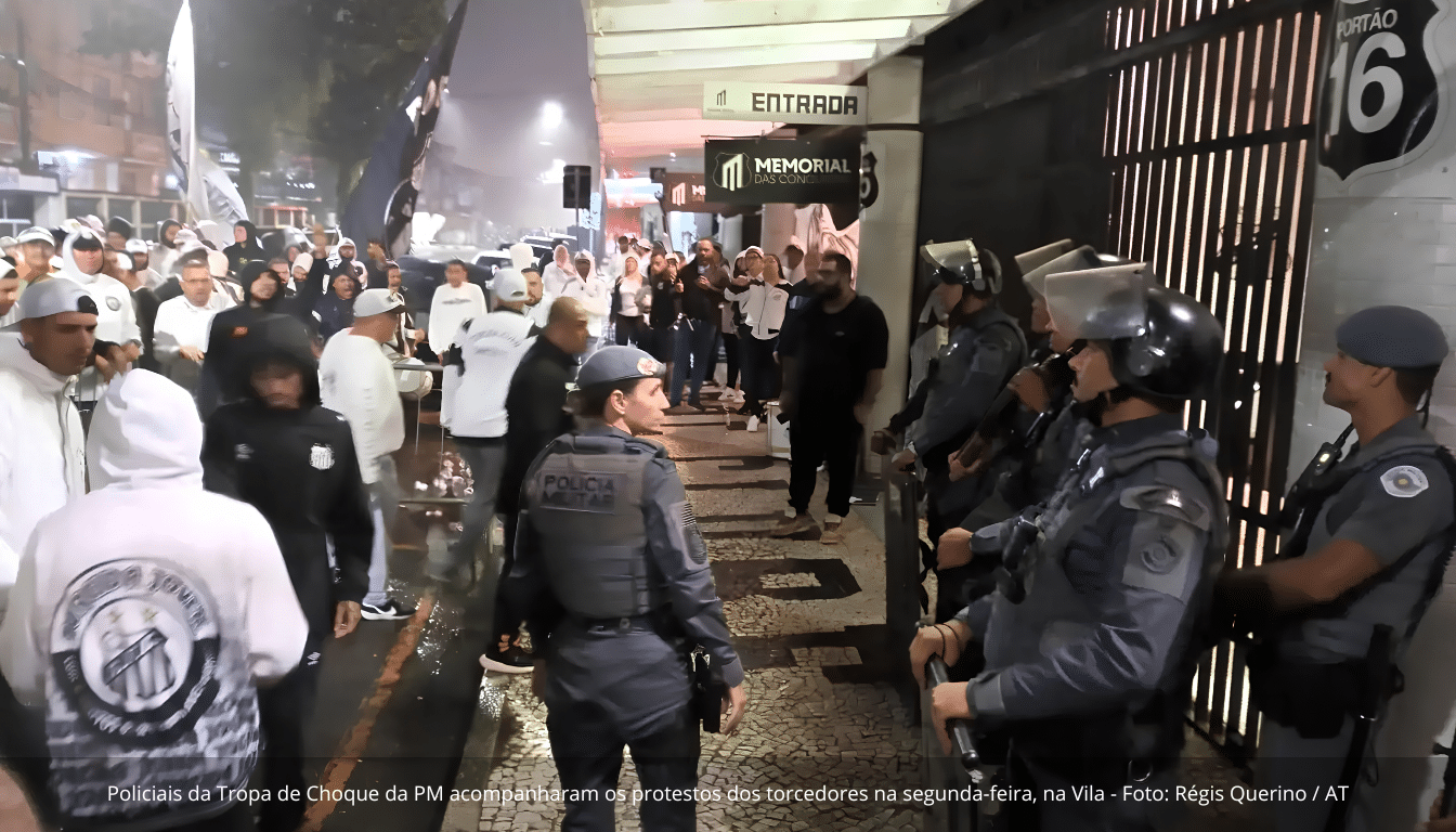 Protestos, tensão e suspensão marcam votação do novo estatuto do Santos na Vila Belmiro