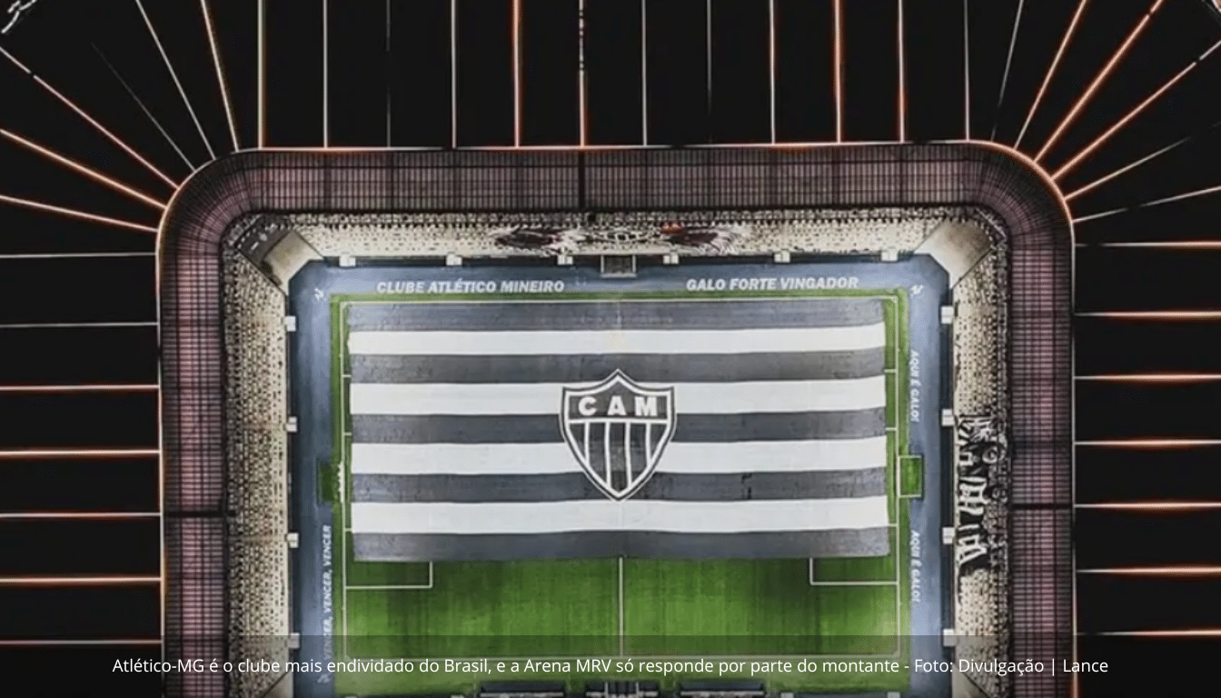 Atlético-MG, Botafogo e Corinthians concentram 43% do endividamento total do futebol brasileiro