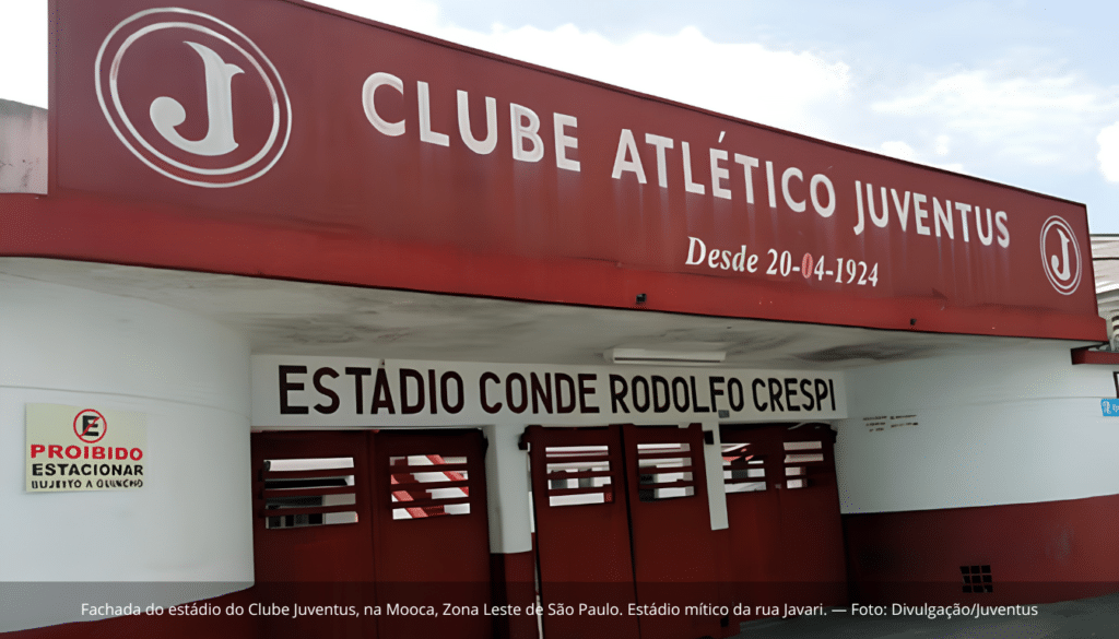 Fachada do estádio do Clube Juventus