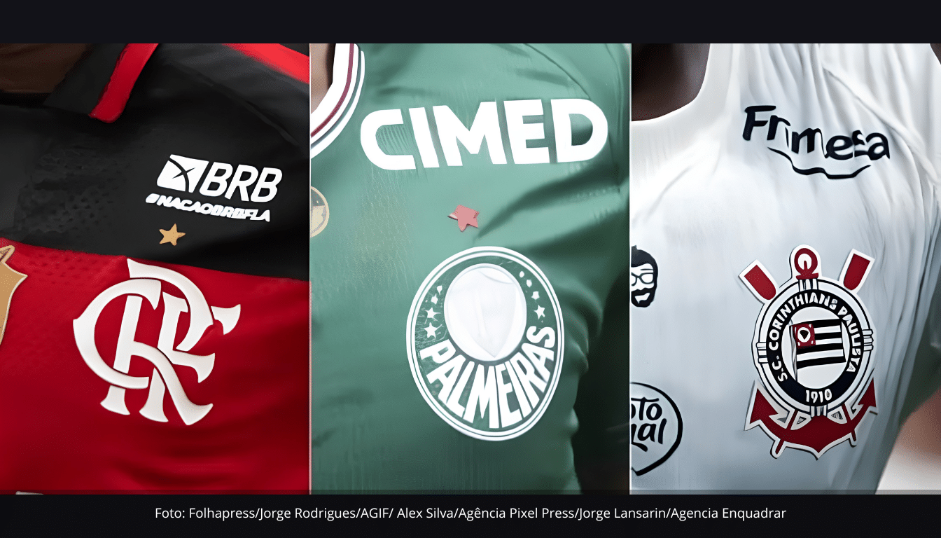 Flamengo e Palmeiras lideram faturamento com publicidade no futebol brasileiro em 2026