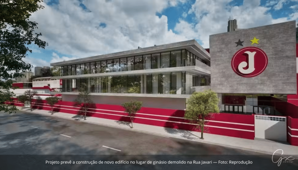 Projeto prevê a construção de novo edifício no lugar de ginásio demolido na Rua Javari