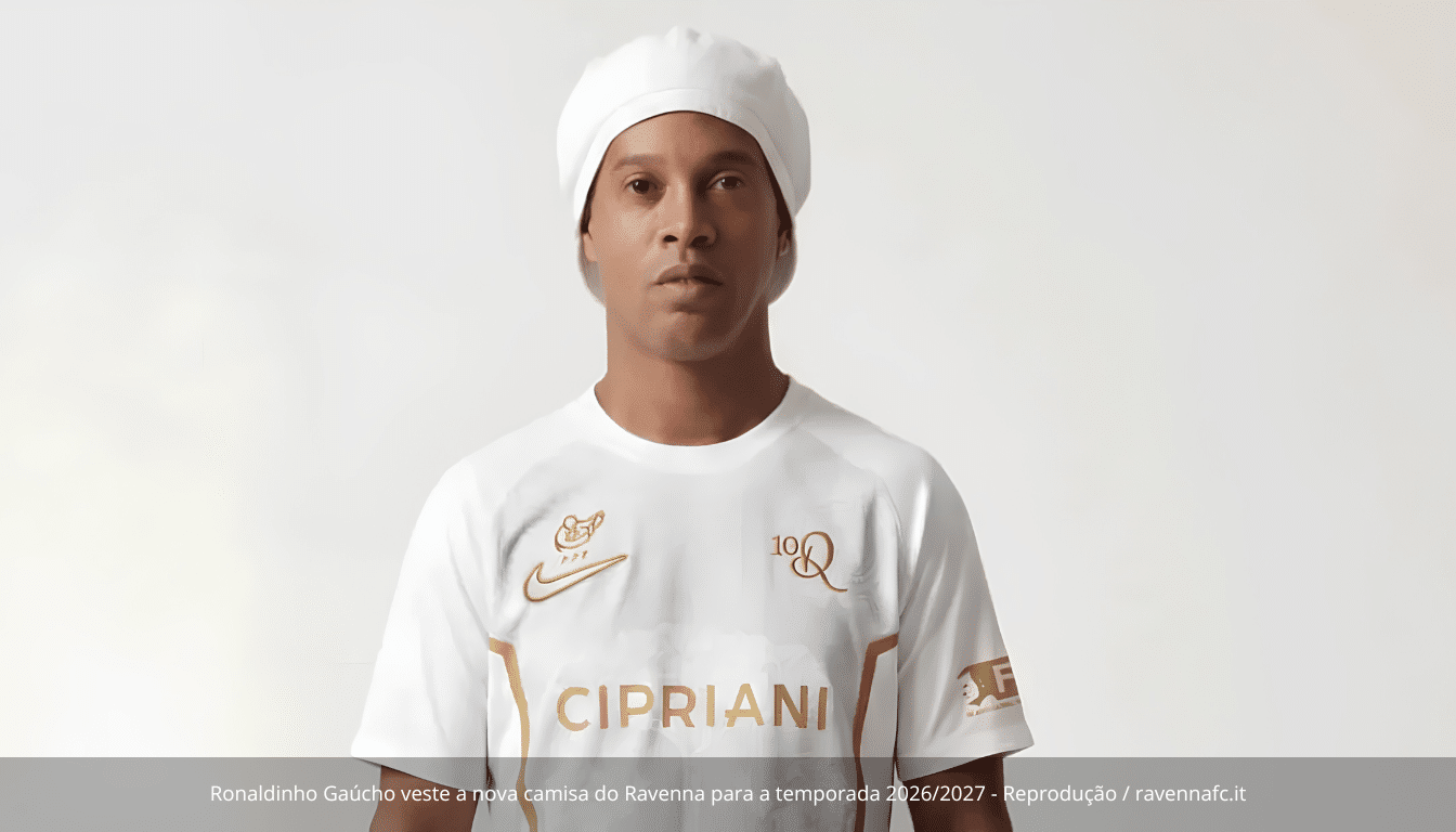 Ronaldinho Gaúcho é anunciado como novo reforço do Ravenna, da Itália, em projeto que une futebol e marketing