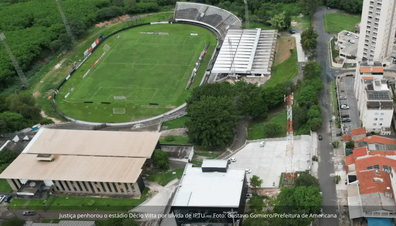 Justiça penhora estádio Décio Vitta e sede do Rio Branco de Americana por dívidas de IPTU