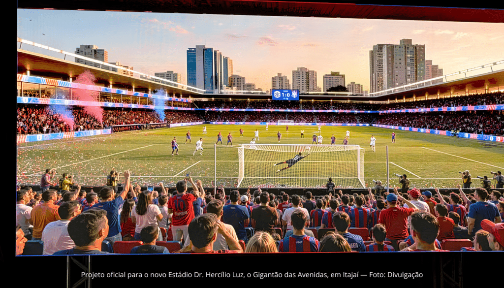 Projeto oficial para o novo Estádio Dr. Hercílio Luz
