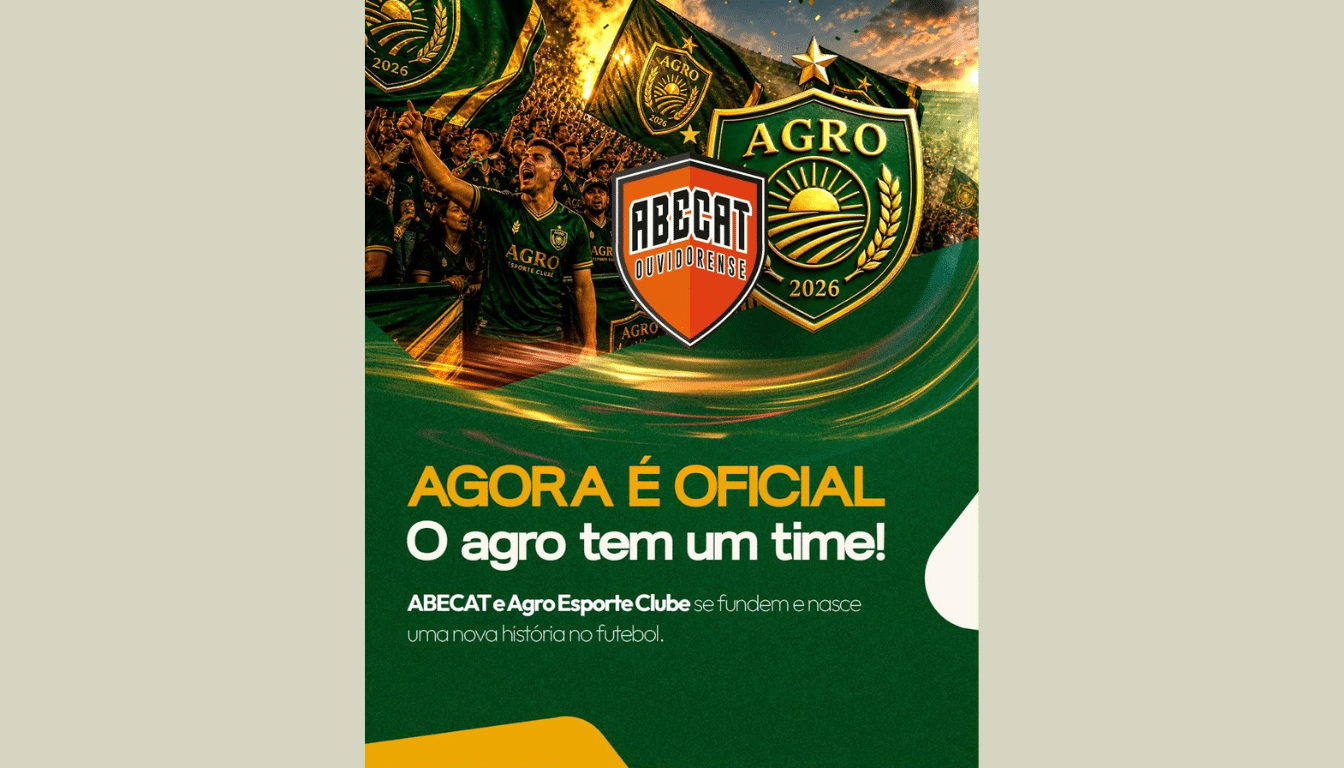 ABECAT e Agro Esporte Clube se fundem e dão início a uma nova fase do futebol brasileiro