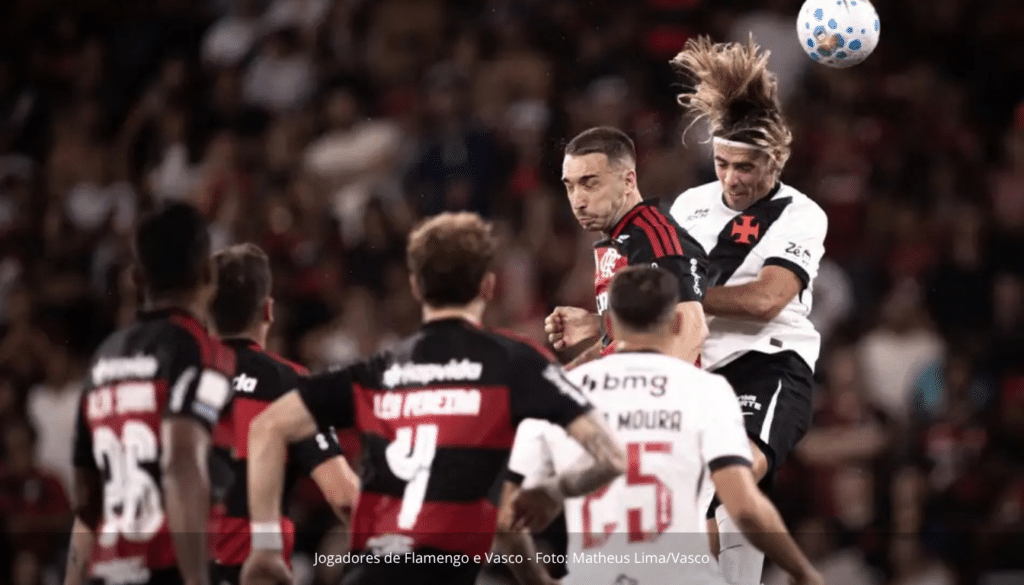 Jogadores de Flamengo e Vasco