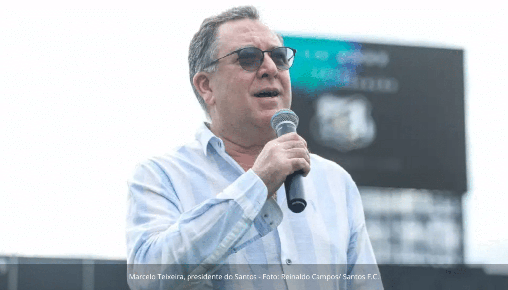 Marcelo Teixeira, presidente do Santos