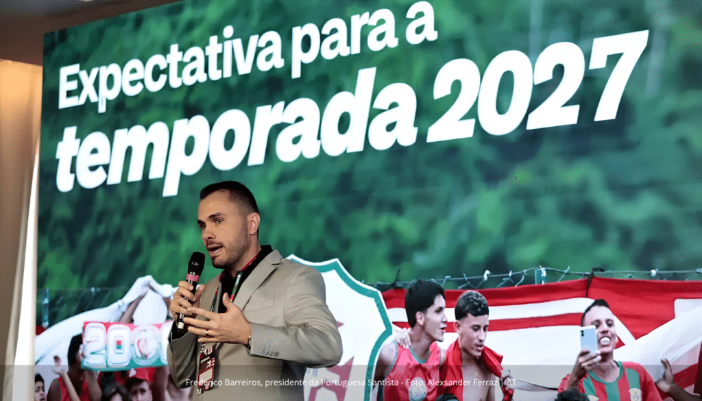 Frederico Barreiros, presidente da Portuguesa Santista