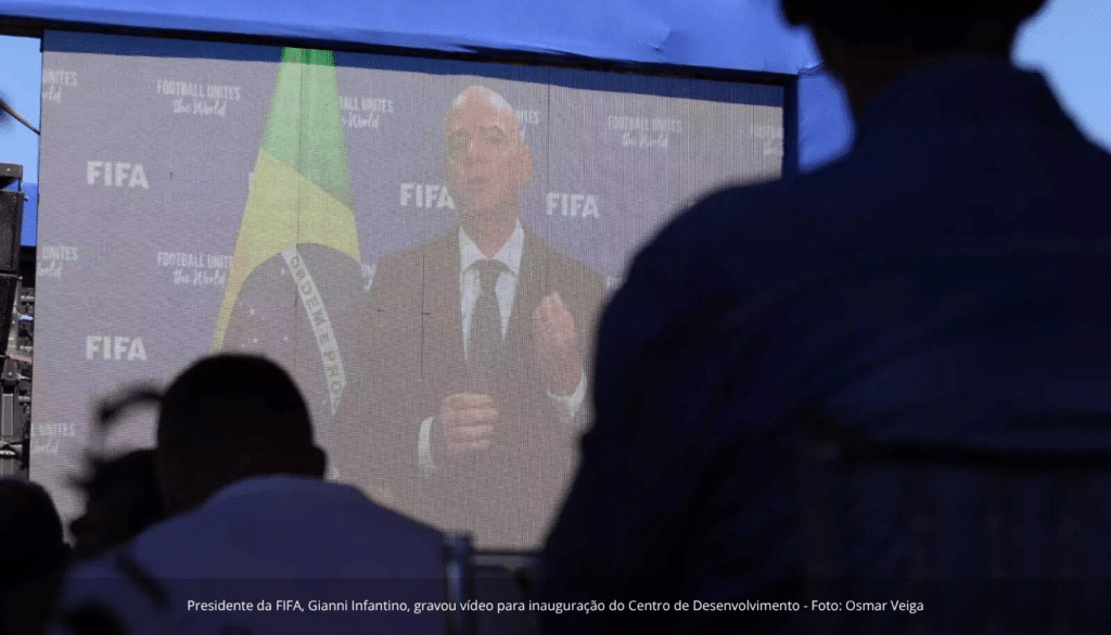 Presidente da FIFA, Gianni Infantino, gravou vídeo para inauguração do Centro de Desenvolvimento