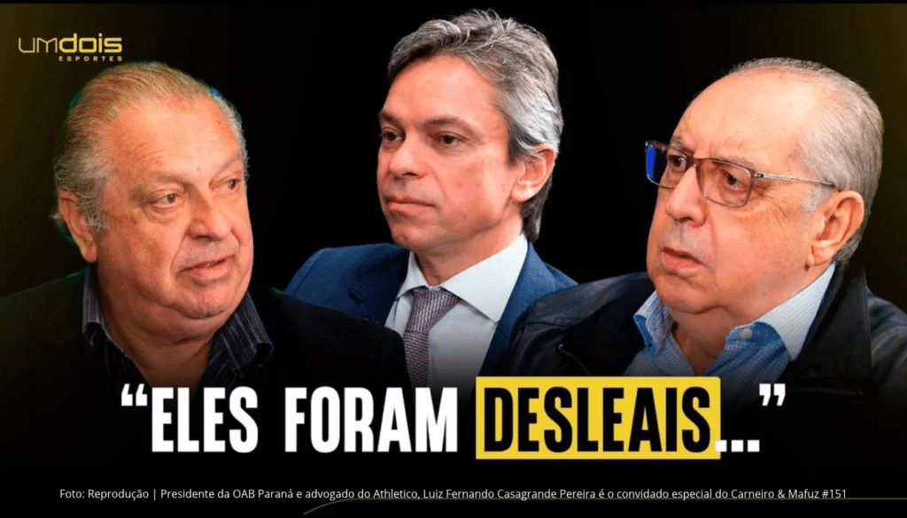 Presidente da OAB Paraná e advogado do Athletico, Luiz Fernando Casagrande Pereira é o convidado especial do Carneiro & Mafuz