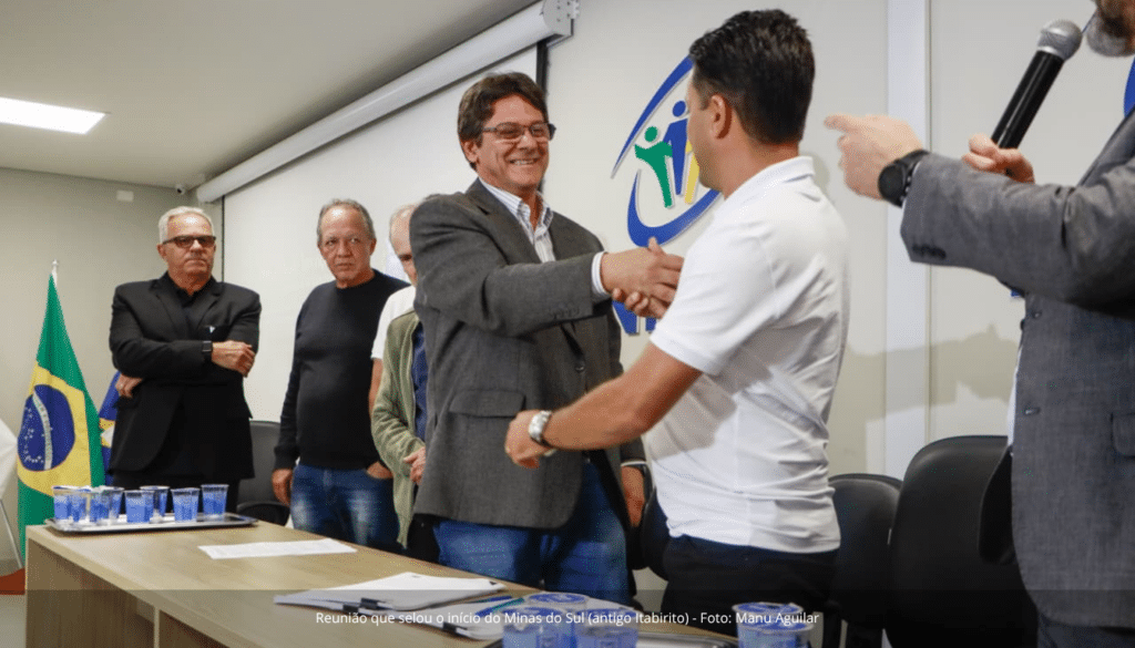 Reunião que selou o início do Minas do Sul