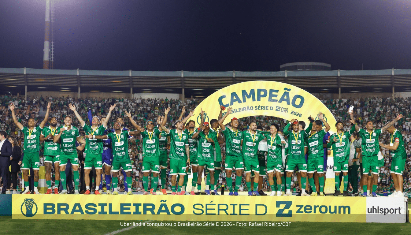 Uberlândia conquista a Série D e coroa o primeiro ano de gestão profissional com SAF e naming rights