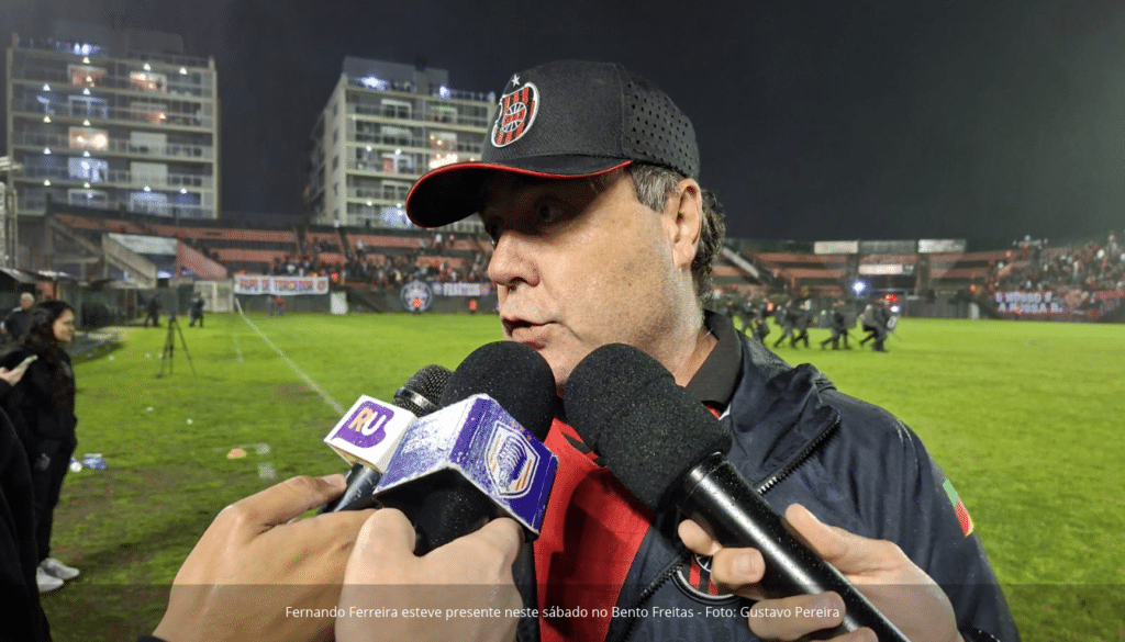 Fernando Ferreira esteve presente neste sábado no Bento Freitas