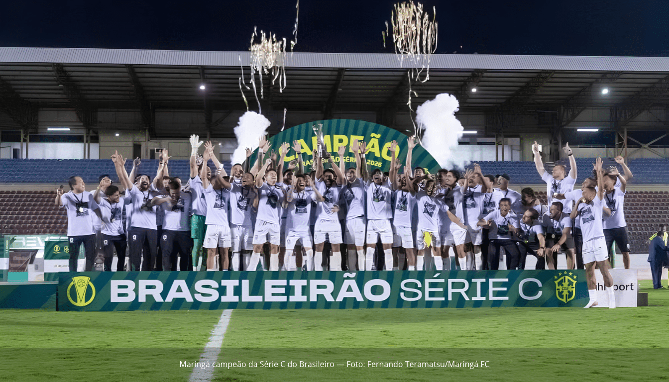 Maringá vence a Ferroviária, fatura a Série C e chega ao primeiro título nacional de sua história