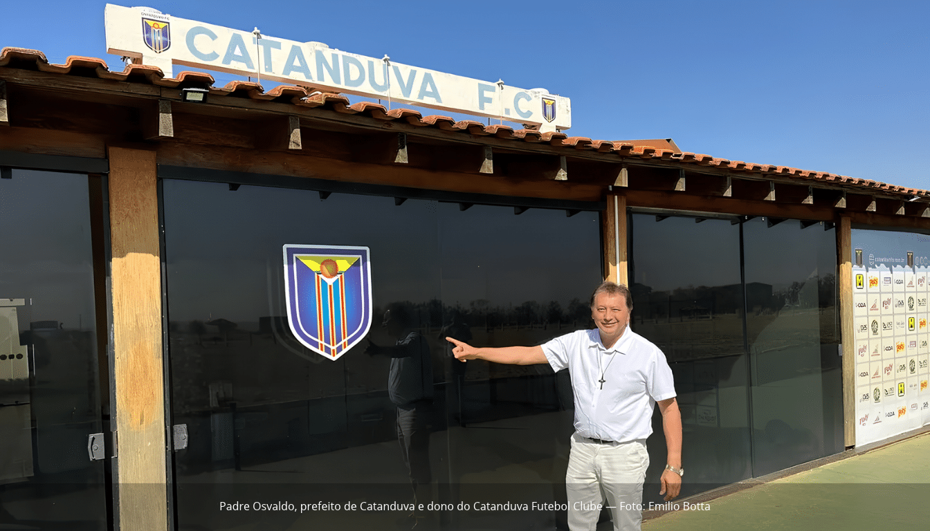 Padre que comanda clube do interior paulista coloca SAF à venda e recebe seis propostas