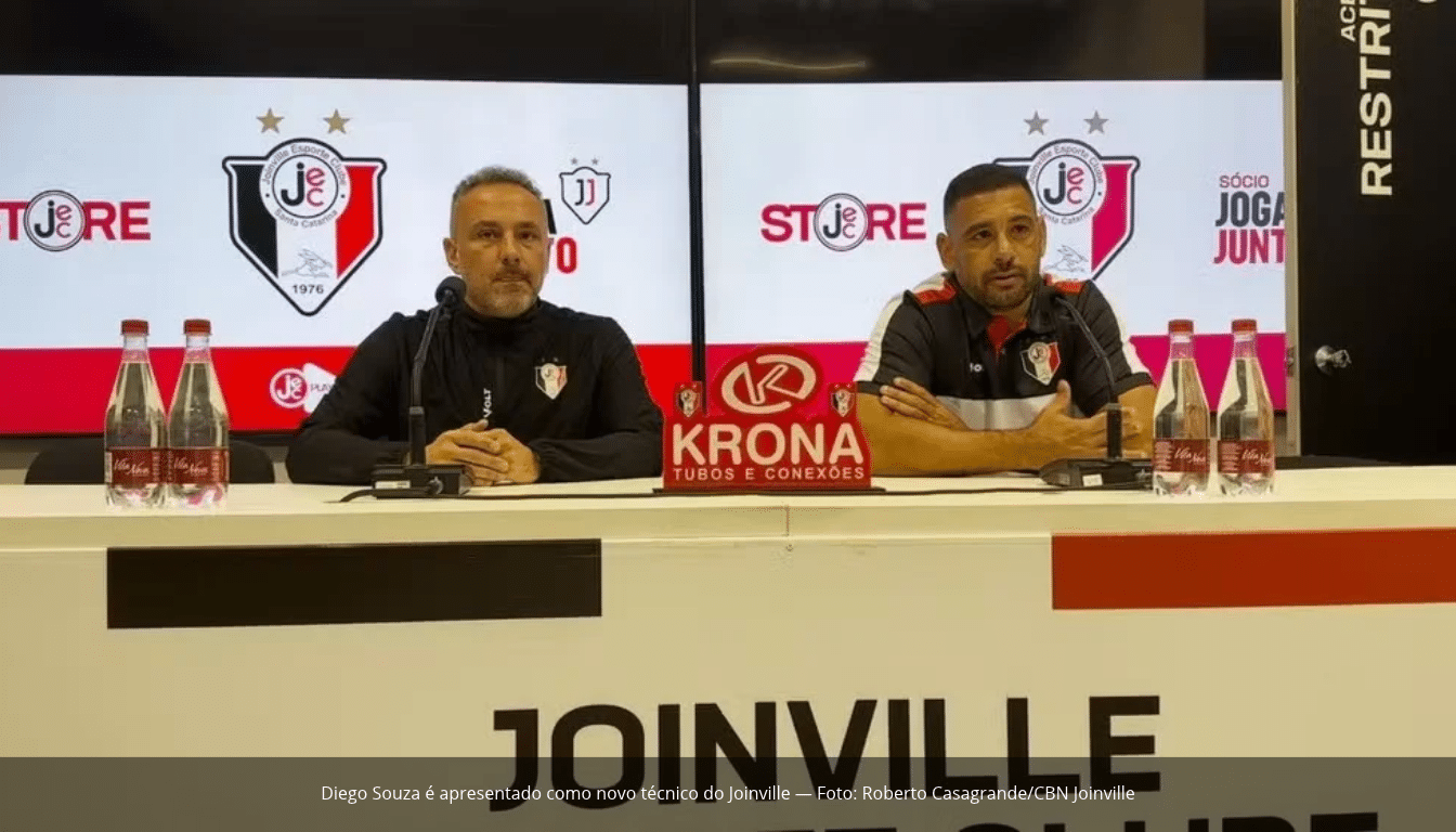 Registro de Diego Souza é cancelado pela CBF no caso das licenças falsas, mas técnico segue no Joinville