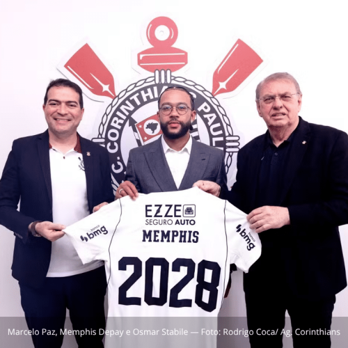 Corinthians renova com Memphis Depay e fecha acordo que pode chegar a R$ 135,5 milhões incluindo a renegociação de dívida