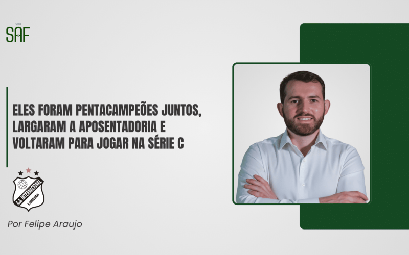 Eles foram pentacampeões juntos, largaram a aposentadoria e voltaram para jogar na série C