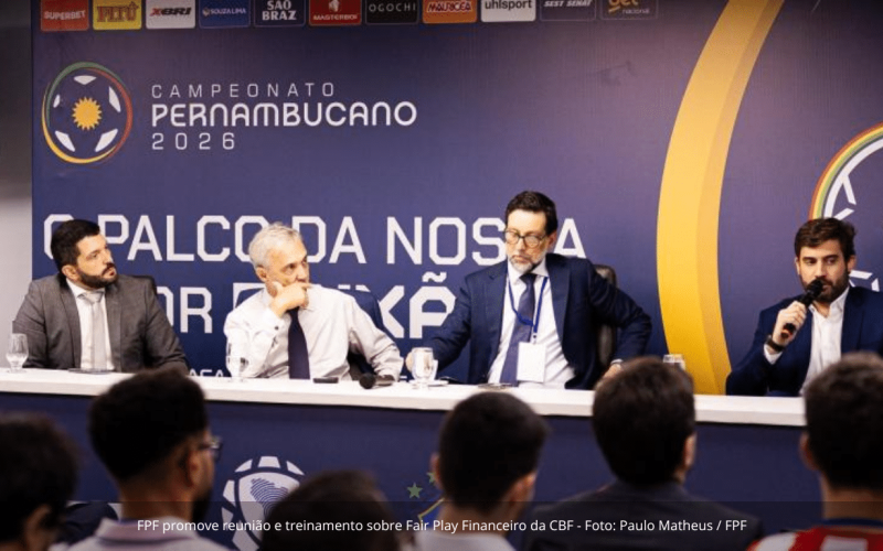 Federação Pernambucana promove treinamento sobre Fair Play Financeiro da CBF para clubes do estado e de Alagoas