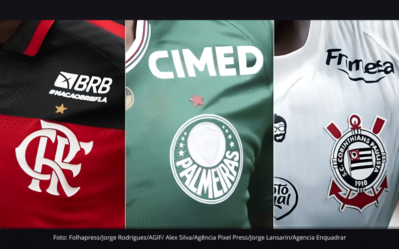Flamengo e Palmeiras lideram faturamento com publicidade no futebol brasileiro em 2026