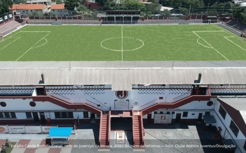 Juventus inicia reforma na Rua Javari sem autorização da Prefeitura e de órgãos de patrimônio