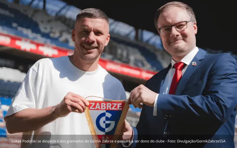 Lukas Podolski anuncia aposentadoria aos 40 anos e assume o controle do Górnik Zabrze