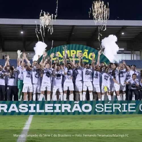 Maringá vence a Ferroviária, fatura a Série C e chega ao primeiro título nacional de sua história