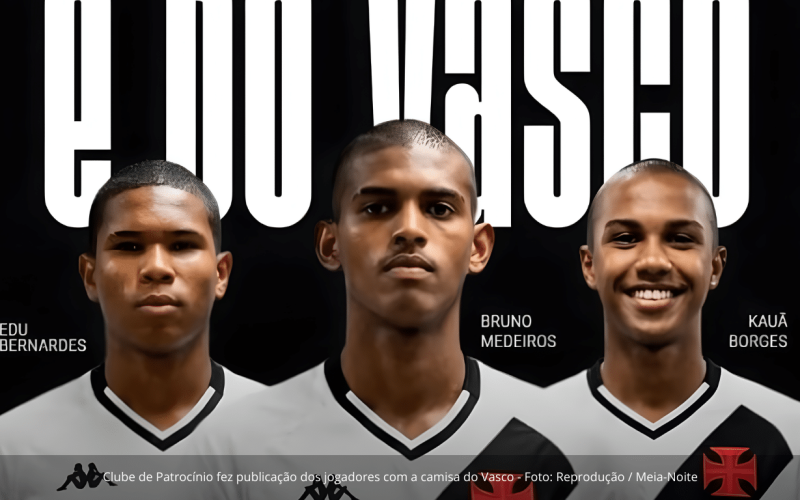 Meia-Noite SAF oficializa ida de três destaques da Copinha para o Vasco da Gama