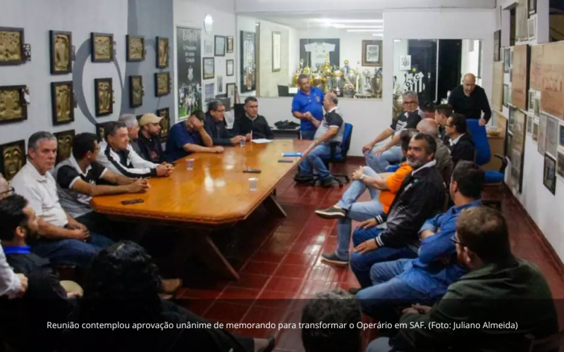 Operário aprova de forma unânime a transformação em SAF