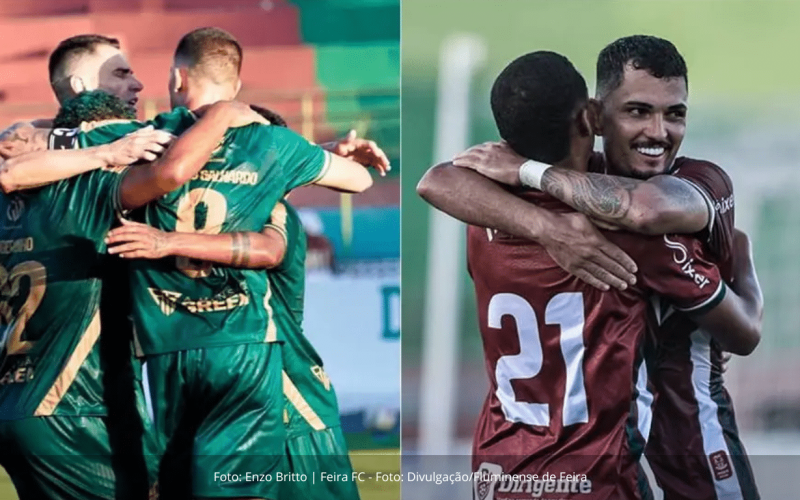 Passado e futuro se enfrentam nas semifinais da Série B Baiana: Fluminense de Feira e Feira FC decidem acesso