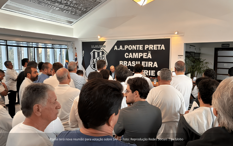 Ponte Preta marca votação sobre a SAF, mas edital impõe nova aprovação para entrada de investidores