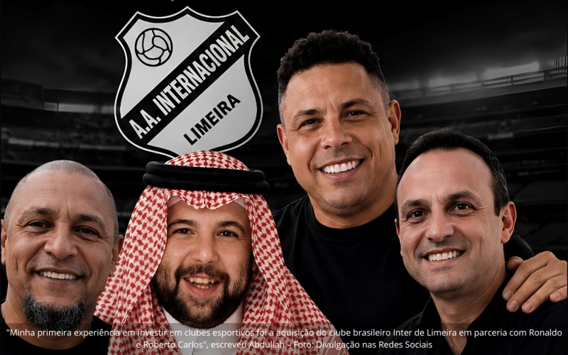 Príncipe saudita oficializa compra da SAF da Inter de Limeira em parceria com Ronaldo e Roberto Carlos