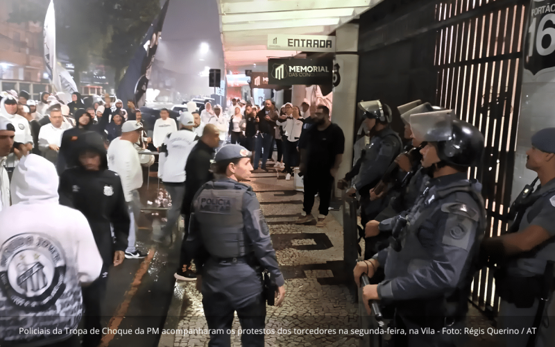 Protestos, tensão e suspensão marcam votação do novo estatuto do Santos na Vila Belmiro
