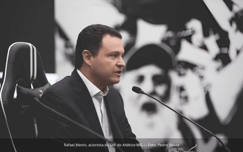 Rafael Menin anuncia afastamento do cotidiano da SAF do Atlético-MG e delega operações ao CEO Pedro Daniel