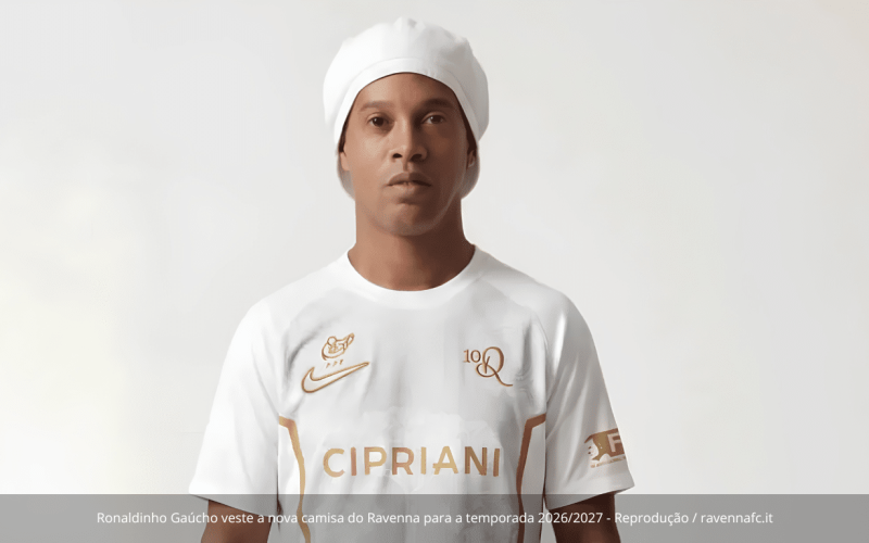 Ronaldinho Gaúcho é anunciado como novo reforço do Ravenna, da Itália, em projeto que une futebol e marketing