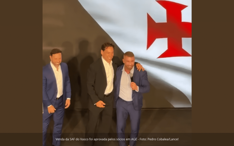 Sócios aprovam venda de 90% da SAF do Vasco para a empresa de Marcos Lamacchia em votação histórica